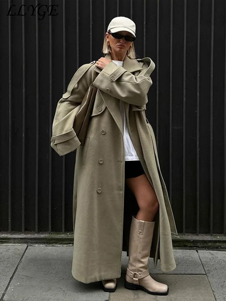 Trench Wollmantel