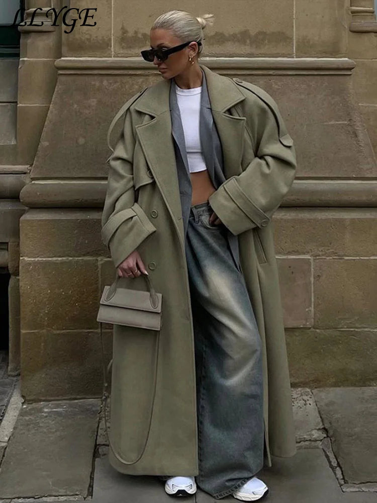 Trench Wollmantel