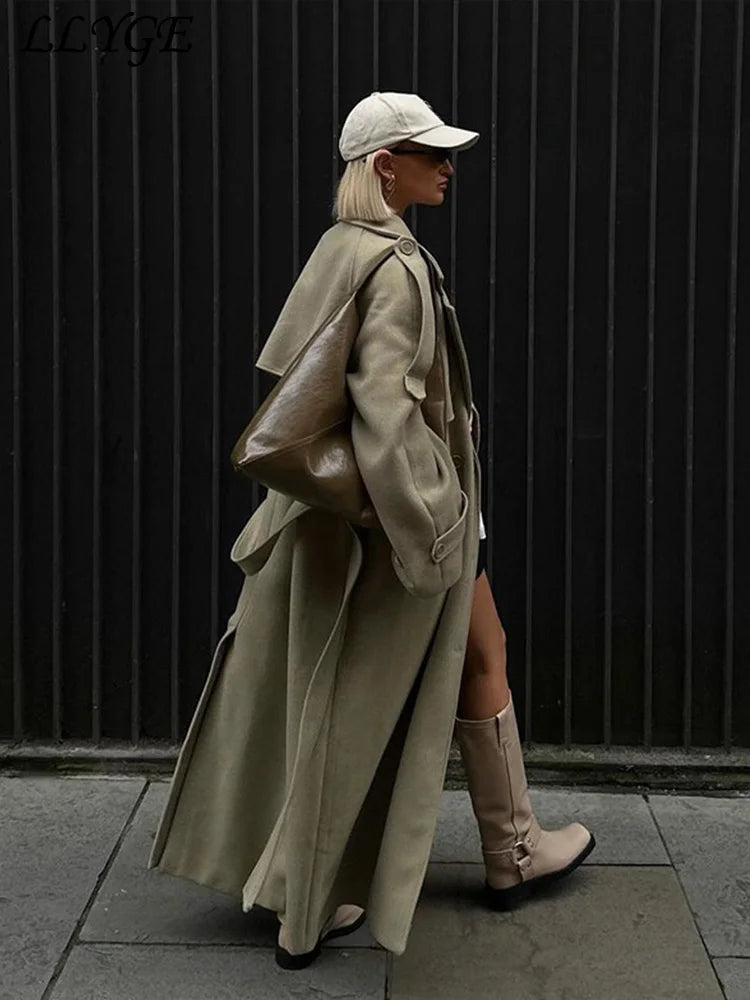Trench Wollmantel